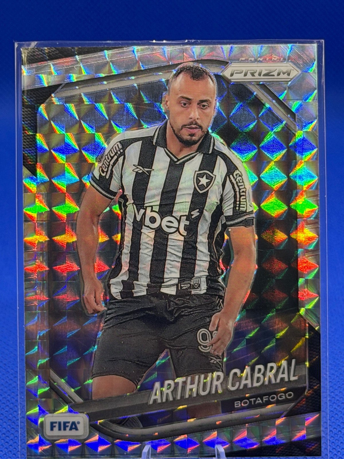 2025-26 Panini Prizm FIFA #67 Arthur Cabral Mosaic Prizms