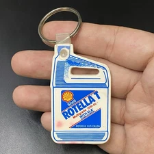 VTG Shell Rotella T 15w-40 Gallon Motor Oil Advertising Keychain 
