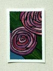 Roses by Mandy Renea Fehland Acrylic on Cardstock ACEO ATC — photo 1