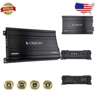 Cobalt .4 4-Channel Car Amp 2500W Max MOSFET Class A/B 2/4 Ohm Stable Bass Boost