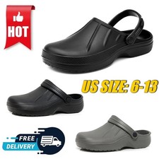 Unisex Clog Mules Slipper Nursing Garden Beach Sandals Hospital Rubber Pool Shoe