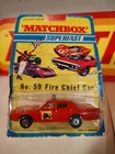 Matchbox Lesney Superfast SF59 Fire Chief Car Mercury