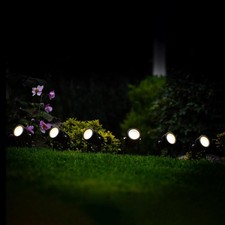 6 Garden Lights Mains Powered Spotlights Outdoor Lighting LED Spike Uplighter UK