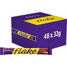 Cadbury Flake Milk Chocolate Bar 32g x 48 Bars Wrapped Original Cadbury FULL BOX
