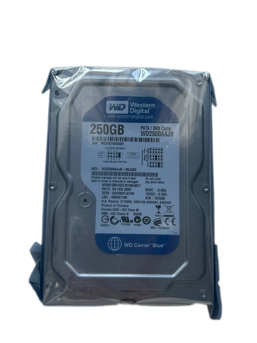 Hard Disk Interno Western Digital 3.5" 250GB PATA IDE – WD2500AAJB – Nuovo In Confezione - Foto 2