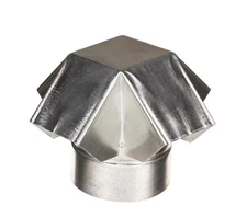 Master Flow 3 in. Vent Cap Galvanized Steel Rain Snow Debris Protection VC3