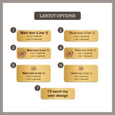 Personalized Name Tag Badge Identification Customized with Text & Logos