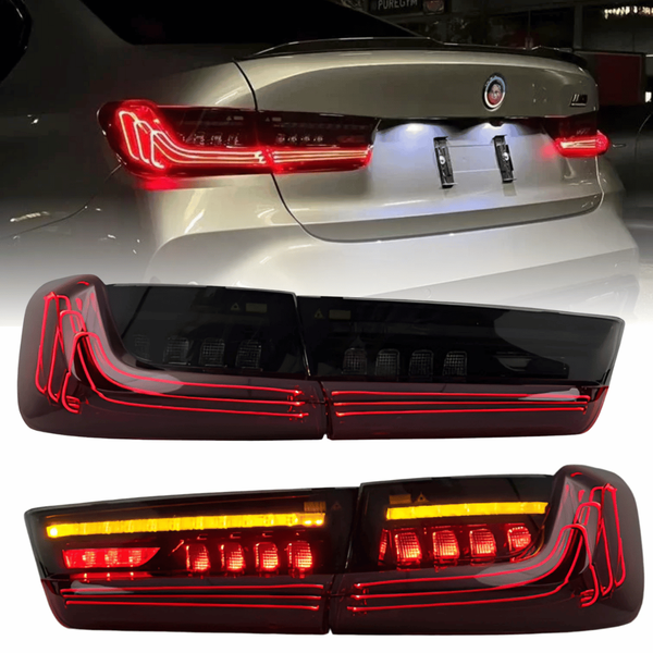 Voll LED Laser RüCkleuchten Set In Rot FüR BMW 3Er G20 2019–2022 LED Blinker-image