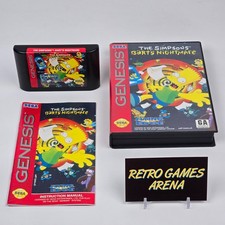 The Simpsons: Bart's Nightmare (Sega Genesis) CIB COMPLETE