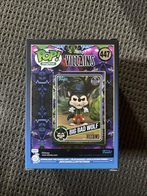 Funko Pop Digital #447 Disney Villains Big Bad Wolf Legendary LE