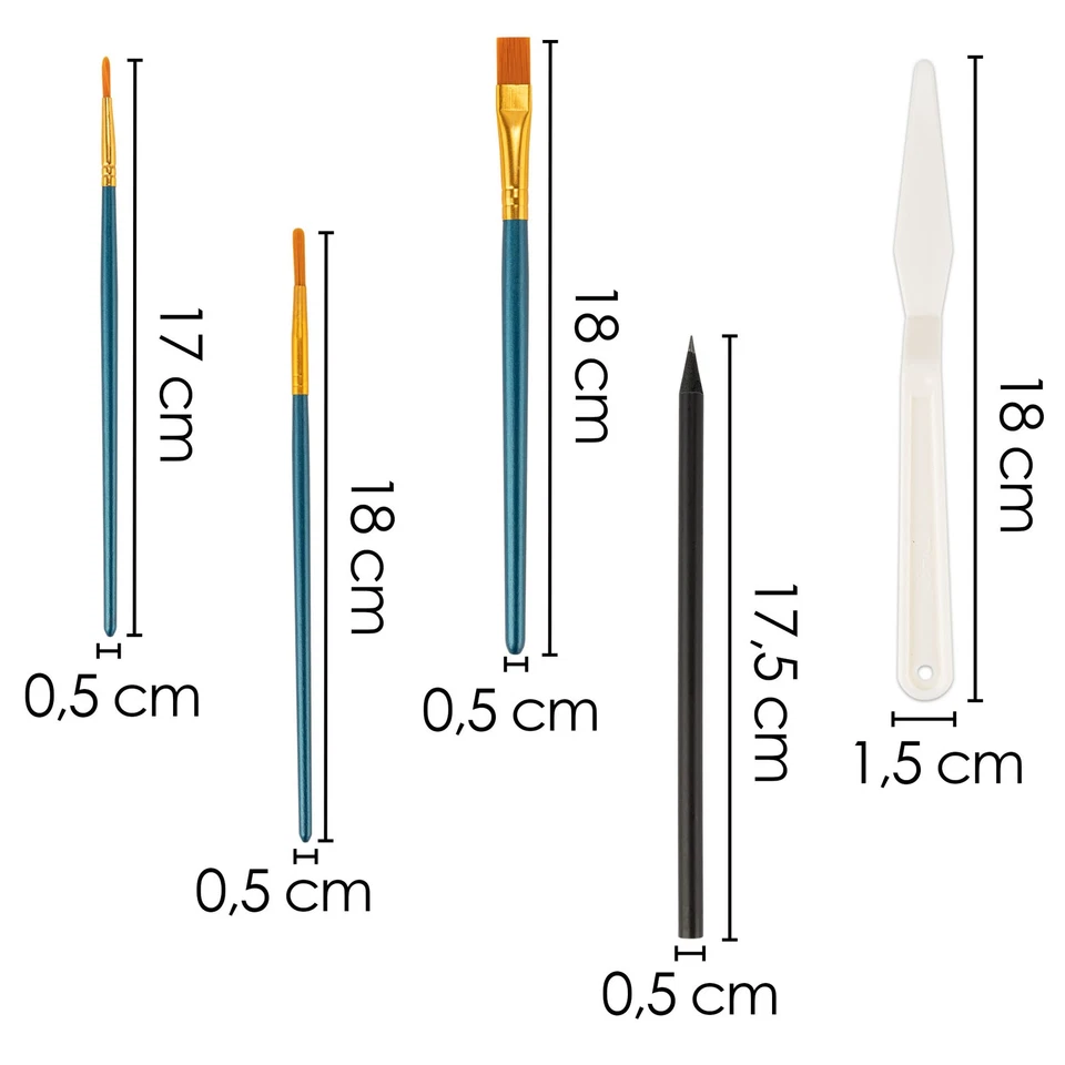 24 x 12ml Ölfarben Set mit Pinsel und Palette Oil Paint Set inklusive Zubehör - Bild 3 von 4