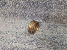 1999 Kennedy Half Dollars size 10 coin ring Handmade mixed metals 9  B 