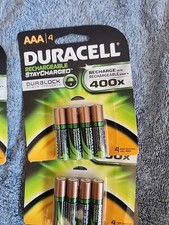 Duracell AAA Rechargeable NiMH Batteries 11packs of 4, Plus Rechargable