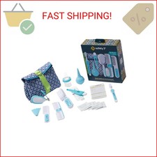 Safety 1st Deluxe Baby Healthcare and Grooming Kit, Arctic Blue, Newborn Baby Es