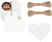 Herz Kraftpapier GeschenkanhäNger Zum Beschriften FüR Valentinstag Hochzeit 100