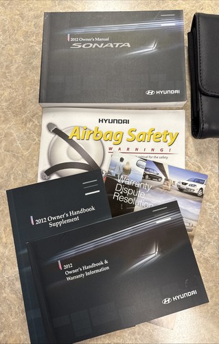 2012 Hyundai Sonata Owners Manual Set With Case OEM OM02223 - Picture 2 of 6