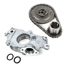  Timing Chain Kit and Oil Pump Compatible with GM/Chevy/Cadillac 4.8 5.3 5.7L 