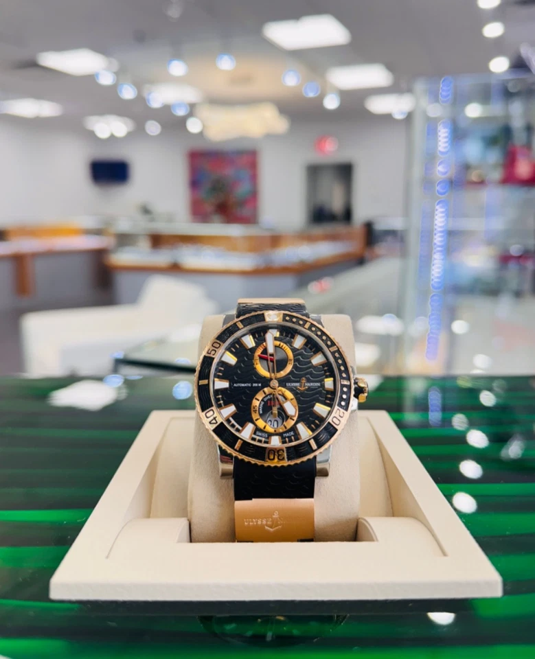 Reloj Ulysse Nardin Maxi Marine Diver 265-90-3-92 45 mm titanio oro rosa Foto 4 de 4