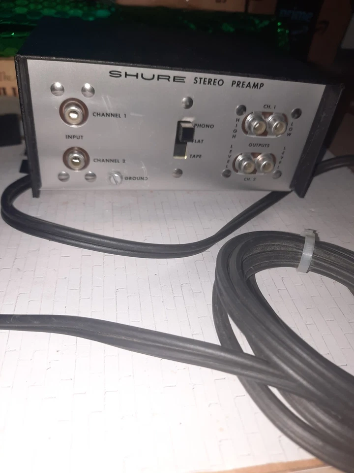 Shure Model M 64 Stereo Preamp Vintage Broadcast Plattenspieler Audio