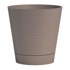 Pot réserve d'eau - GARDEN ID - Green Care Sense Taupe 40 cm - Garanti 10ans - 1