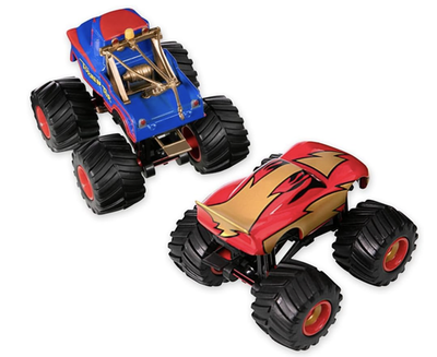 Disney Cars Monster Truck Frightening McMean and Tormentor Toy Die