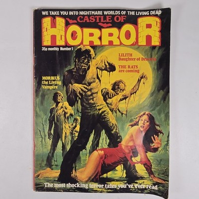 Castle of Horror Number 1 1978 Comic Book Magazine Portman Morbius Appearance