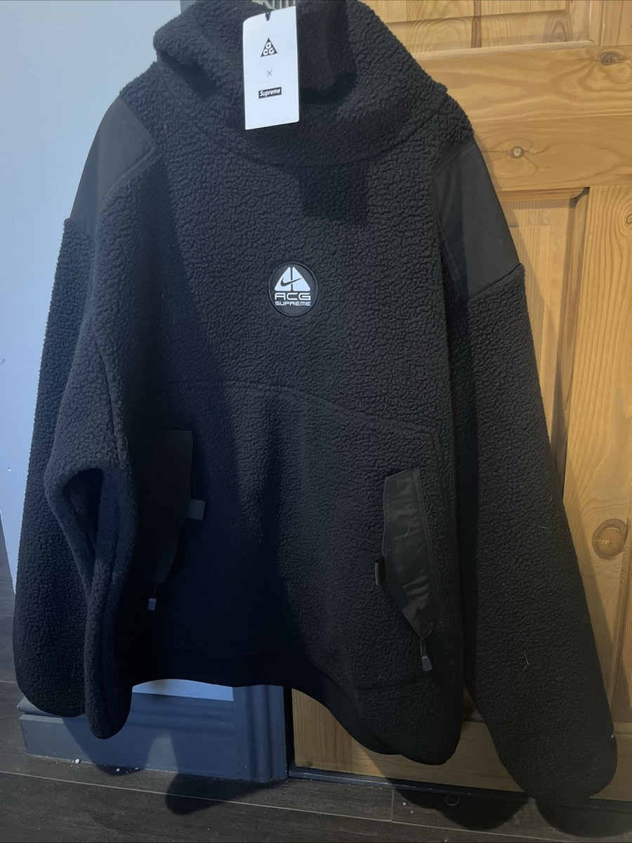 fleece hoodie nike x supreme