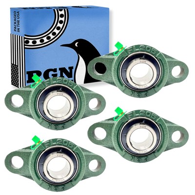 PGN UCFL205-16 Pillow Block Bearing - Pack of 4 Flange Mounted Pillow Block B...
