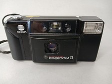 Vintage Minolta Freedom II 35mm Camera - Black - Tested -