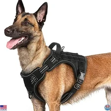 rabbitgoo Dog Harness for Large Dogs No Pull, Tactical Service Pet Vest with