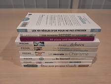 LOT DE 9 livres LAROUSSE POCHE - développement personnel , charisme , échecs ...