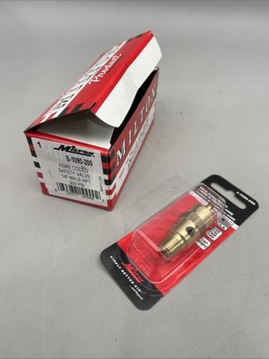 Milton ASME Coded Safety Valve, 1/4in. NPT, 200 PSI, Model# S-1090-200 New