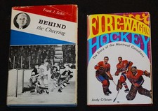 2 Vintage 1960's Montreal Canadiens 1st Ed Books Firewagon Hockey Frank Selke 
