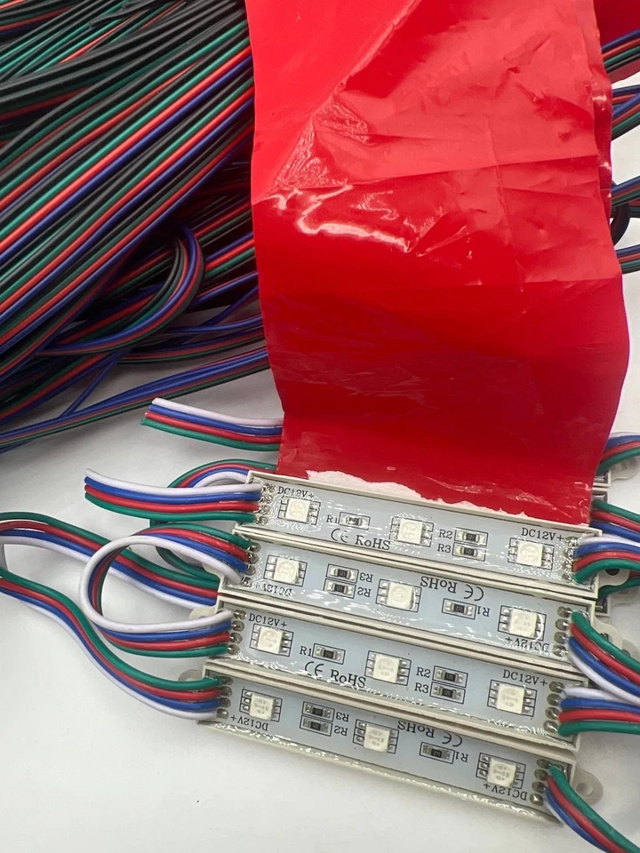 WICHEMI 120ft Storefront LED Lights 240 RGB Modules Bluetooth Control – Open Box - Image 4 of 4