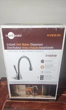 NEW Insinkerator H-View-Sn Instant Hot Water Dispenser, Satin Nickel Faucet 
