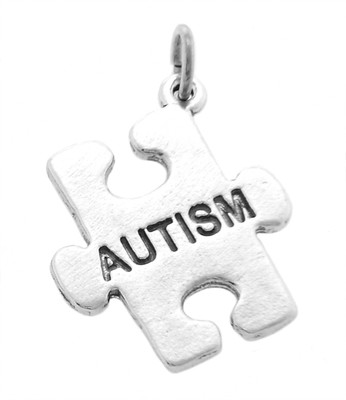 Sterling Silver Large Autism Awareness Puzzle Piece Charm or Pendant | eBay