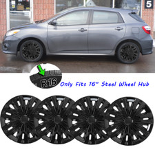 Set Of 4 16 Wheel Covers Full Hub Caps R16 Tire Steel Rim For Toyota Matrix Set Of 4 16 Wheel Covers Full Hub Caps R16 Tire Steel Rim For Toyota Matrix