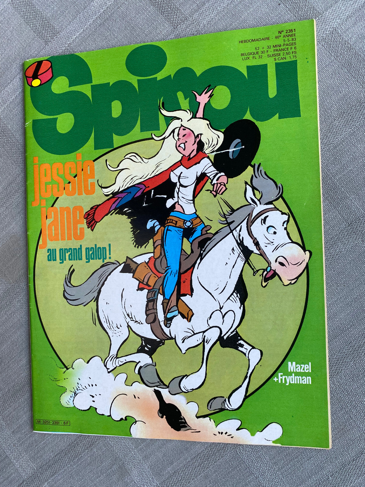 Spirou Weekly No. 2351 1983 In Good Condition Without The Supplement