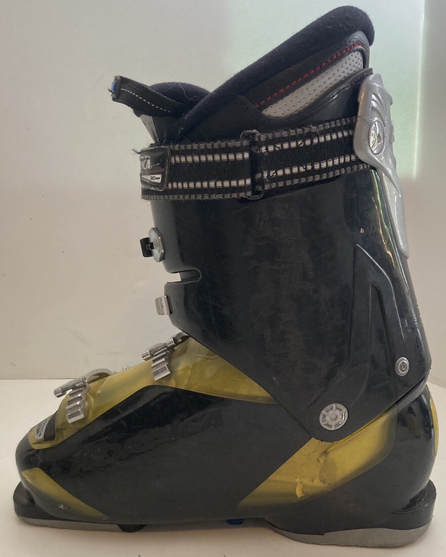 Nordica Cruise NFS 80 Black Yellow Downhill Ski Boots MENS Size 27.0
