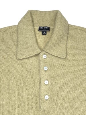 Todd Snyder Wool Mohair Polo Sweater Relaxed Italian Yarn