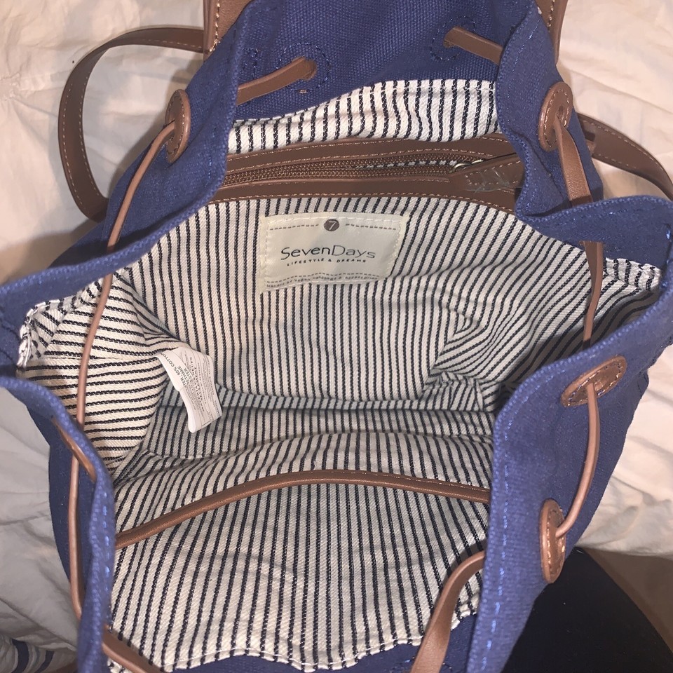 Seven Days Lifestyle and Dreams Mini Backpack Purse Vegan Leather