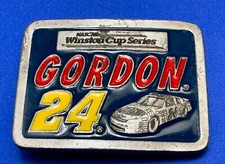 Nascar Winston Cup Series Jeff Gordon 24 American Legends Foundry Belt Buckle