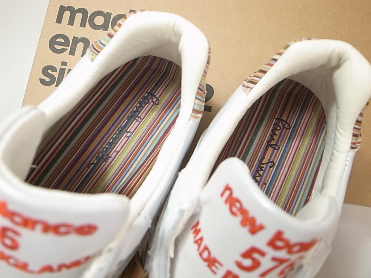 PAUL SMITH x NEW BALANCE W576PSW 576 PSW WHITE MULTI STRIPE