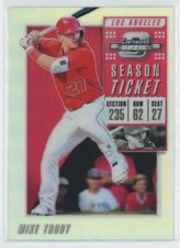 2019 Panini Contenders Optic Holo Mike Trout Los Angeles Angels