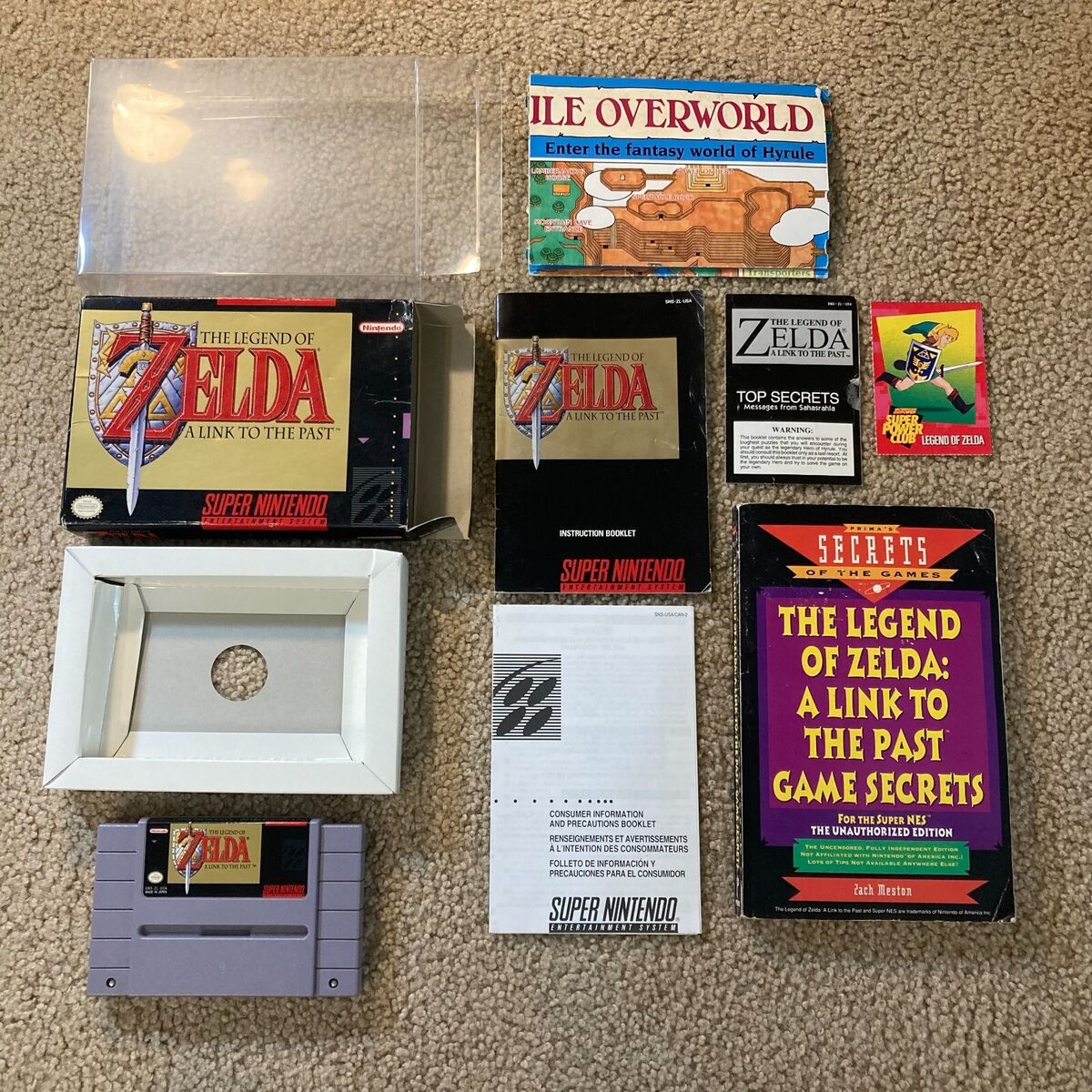 Zelda Link to the Past Super Nintendo SNES Game Complete CIB w