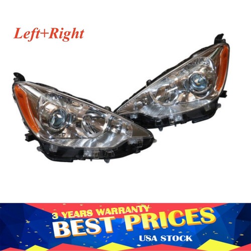 Headlight Assembly Set for 2012-2014 Toyota Prius C – Left & Right Side