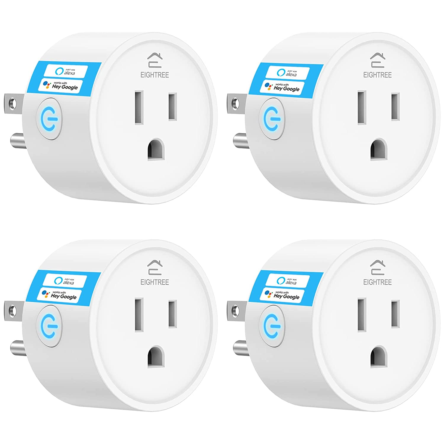 4-Pack Smart Plug with Wi-Fi Remote Control for Alexa Google Home SmartThings-image