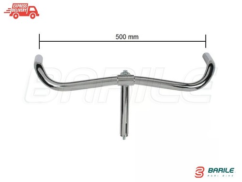 Manubrio TORINO Acciaio Senza Leve Ø 22 Bici Olanda / Sport 24 " - 26 " - 28 " - Foto 2 di 4