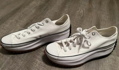 Converse Run Star Hike Low White. Mens Size 11.5, Women's Size 13
