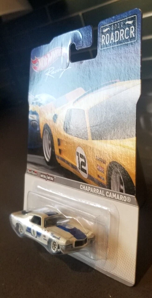Camaro Hot Wheels Racing Series Roadrcr 2012 Chaparral difícil de encontrar (blister agrietado) Foto 2 de 4